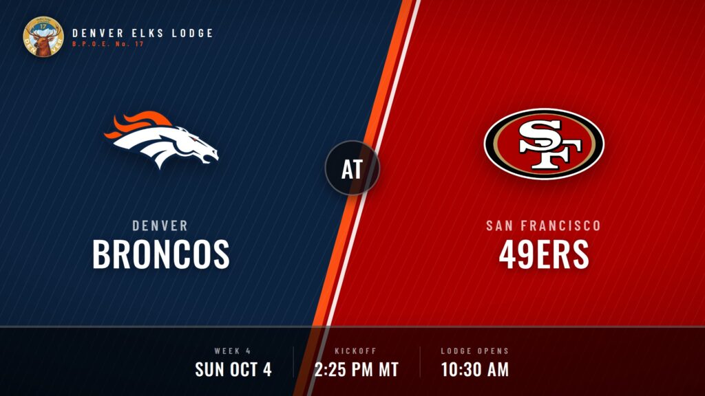 Broncos at 49ers